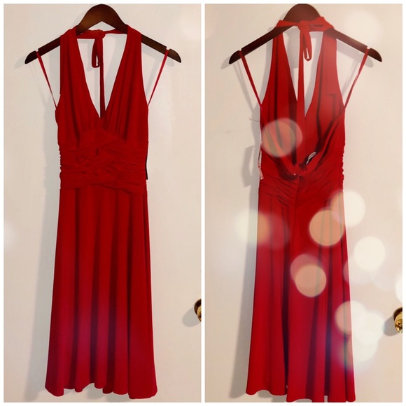 Jones New York Dresses & Skirts - NWT Jones New York Red Elegant Halter Dress